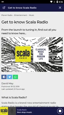 Scala Radio android App screenshot 2